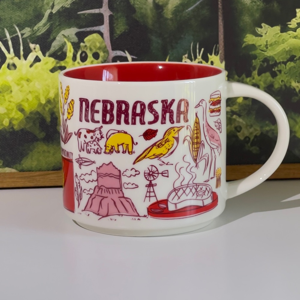 Starbucks Nebraska Been There Series 2019 Coffee Tea Mug 14 Oz. Cornhusker!